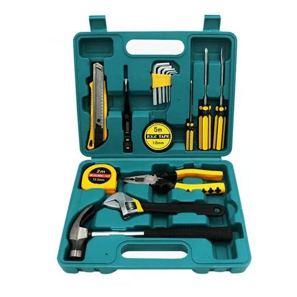 Juego De Herramientas Mecánicas Domésticas Reparación 16pcs verde/amarillo