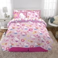 thumbnail image 4 of Juego de ropa de cama Franco Hello Kitty, supersuave, tamaño queen, 7 piezas, 4 of 5