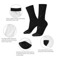 thumbnail image 4 of Balery Black Marble Calcetas Largas con Estampado para Hombre y Mujer – Suaves y Transpirables, Talla Única (US 5-11), 4 of 6
