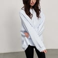 thumbnail image 4 of Timegard Sweat-Shirt Surdimensionné pour Femmes Col Rond Épaule Tombante Pull Automne Hiver Basique Décontracté, 4 of 9