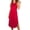 Red#92, variant on Yteetum Women's Summer Nightgowns Sleeveless Crewneck Split Hem Midi Nightdress Women Casual Solid Round Neck Loose Lightweight Comfy Nightwear Lounge Pajama Sleep Dress