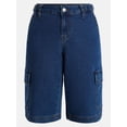 thumbnail image 5 of Madden NYC Women’s Side Tab Jorts, Sizes 00-18, 5 of 5