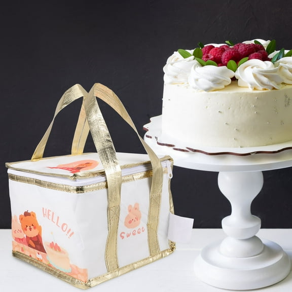 WHAMVOX  Thermal Bags for Cold and Hot Food Insulated Tote Travel Baby White