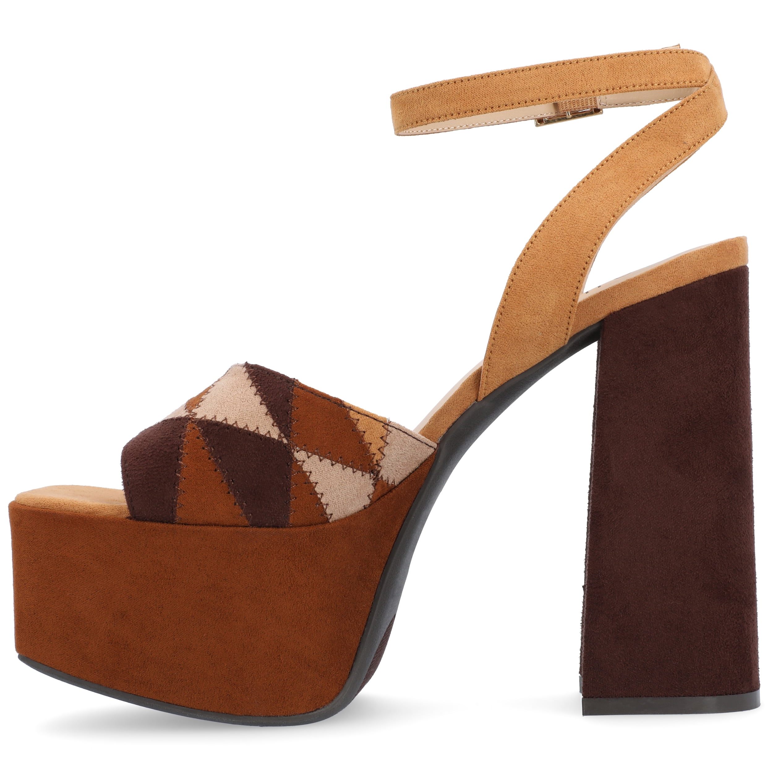 Journee Womens Asherby High Heel Platform Sandals