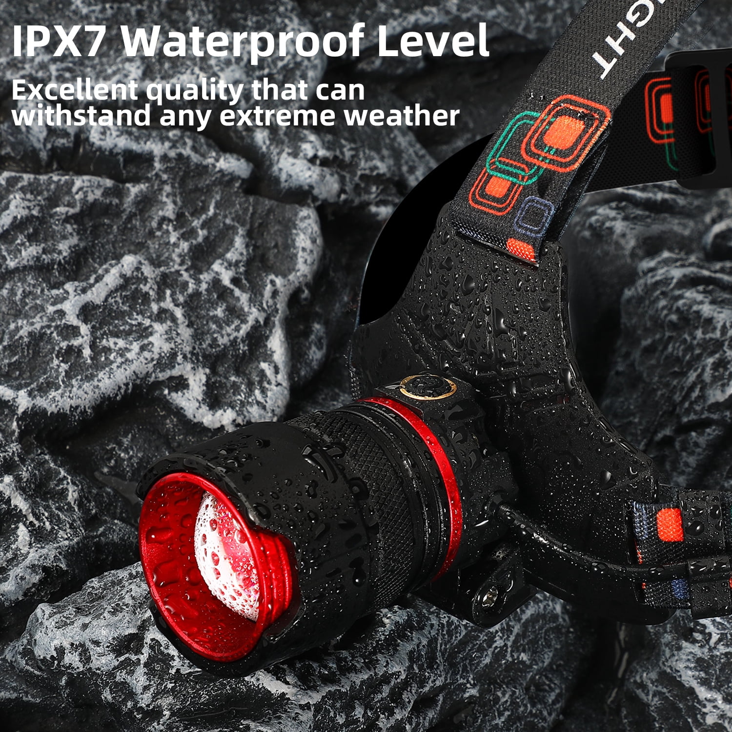 Rechargeable Headlamp 990000High Lumens, Super Bright LED Head Lamp with Motion Sensor, 12 Modes, IPX7 Waterproof, 125° Adjustable, Zoomable Headlight for Adults, Camping, Cycling, Running