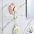 thumbnail image 5 of Flower Shaped Suction Cup Hooks - No Drill Vacuum Hooks for Kitchen, Bathroom, and Wall Organization (Pink), 5 of 5