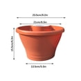 thumbnail image 1 of Maceta Verde Macetas de plástico marrón de 1 pieza para montaje en pared con bajante,ideales para plantar verduras y hierbas en interiores,exteriores y balcones. Rkxzt, 1 of 9