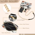 thumbnail image 3 of FORMRS Women Crossbody Purse with Chain Strap Vegan Leather Shoulder Handbag, Orange Cartoon Houses, 3 of 7