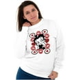 thumbnail image 4 of Betty Boop Cartoon Hearts and Kisses Women Crewneck Sweatshirt Brisco Brands S, 4 of 6