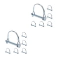 thumbnail image 3 of FRCOLOR 12 pcs  Wire Lock Pin Heavy Duty Safety Lock Pins Square Spring Loaded Locking Pins For Trailer Hitch Lock Hitch Pin For Farm Equipment, 3 of 8