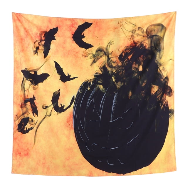 Tapiz de pared espeluznante para decoración de dormitorio y sala de estar, 150 x 150 cm, perfecto para fiestas de Halloween