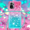thumbnail image 4 of Funda para Xiaomi Redmi Note 10S 4G/Note 10 4G Brillantina Líquida Divertida Reluciente y con Cristales en Movimiento Cuerpo Cruzado con Cordón Ajustable, 4 of 5