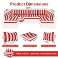 thumbnail image 5 of XXLYY Outdoor Replacement Cushions for Patio Furniture, 14 Piece Patio Sectional Cushions, 4" Water-Resistant Replacement Sofa Cushions Fits 6-seat Rattan Conversation Set, 5 of 7