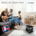 thumbnail image 3 of Lasko Pro Performance 14.5" 3-Speed Pivoting High Velocity Floor Blower Fan, Black, U15617, 3 of 14