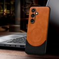 thumbnail image 1 of Magnetic Case for Samsung Galaxy S24 , PU Leather Cover Magnetic Shockproof Cover for S24, 1 of 5