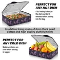 thumbnail image 5 of Iauyy Casserole Carrier for Hot Food Insulated Casserole Travel Carry Bag with Lid Food Warmer Bag for Party/Picnic,Shining Light and Glittering Sequins, 5 of 7