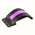 thumbnail image 1 of DEBGFS Adjustable Back Stretcher Board - 4-Level Lumbar Support for Yoga  Stretching & Relaxation  PP Material  Black with Spine Alignment and Pain Relief Features  Spine Support,Purple, 1 of 7