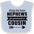 thumbnail image 3 of Inktastic Only the Best Nephews Get Promoted to Cousin Boys or Girls Baby Bib, 3 of 4