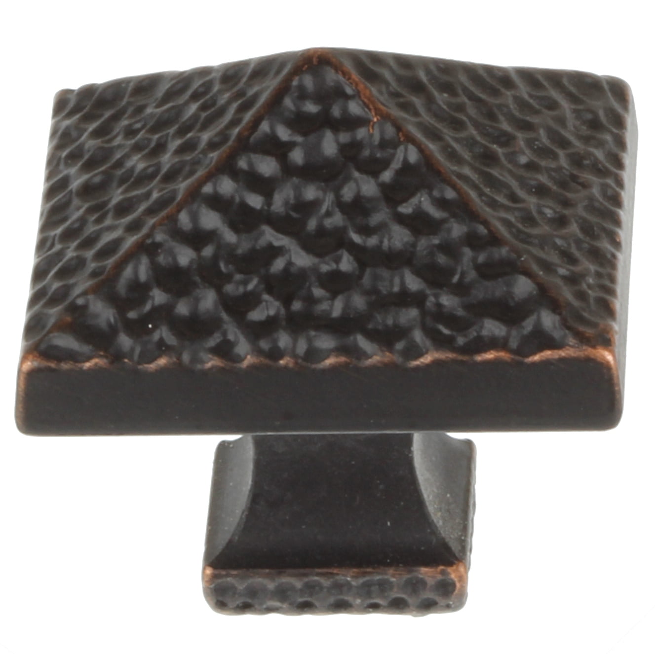 5431-ORB-1 GlideRite 2-1/2" Hammered Rectangle Cabinet Knob Oil Rubbed Bronze 