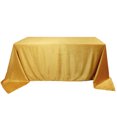 thumbnail image 3 of Your Chair Covers - 90 x 132 Inch Rectangular Velvet Tablecloth Gold, 3 of 5