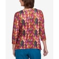 thumbnail image 5 of Alfred Dunner Womens Chevron Knit Sharkbite Hem Top, 5 of 6