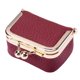 thumbnail image 1 of Qarigey Organizador lujoso de la joyería del almacenamiento de los pendientes que viaja en bolso del almacenamiento del organizador de los Ropa, zapatos y accesorios Miscelánea vino tinto, 1 of 6