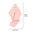 thumbnail image 3 of Tyidzon Thicken Shower Cap Soft Absorbent Quick Dry Hair Towel Wrap for Women, Long and Short Hairs, Turbans for Women, Wet and Curly Hair Wrap Towels, Pink, 3 of 7