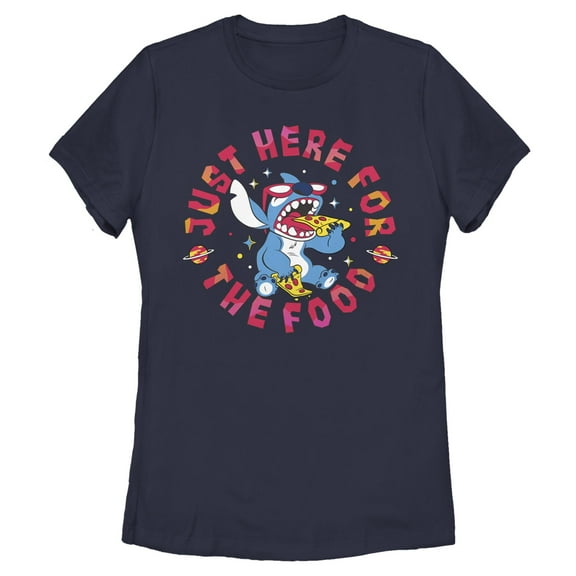 Womens Lilo & Stitch Just Here for the Food T Shirt
