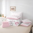 thumbnail image 6 of Manfei Cute Bow Tie 7-Piece Twin Bedding Sets,Baseball Sport Game Bedding Comforter Set,Ball Gamer Sheet Sets For Girls Teens,Luxury Bedroom Decor Reversible, 6 of 8