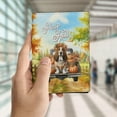 thumbnail image 4 of Hello Fall Autumn Basset Hound Pumpkins Pickup Truck Travel Passport Wallet Bassets Dog Breed Lovers Gifts Idea PU Leather Passport Holder Cover - 13011, 4 of 5
