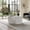 White, variant on Geometric Coffee Table Set - Modern White Magnesium Oxide 2-Piece Living Room Accent Tables