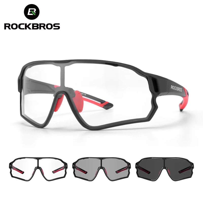 ROCKBROS Photochromatic Cycling Glasses Full Frame Sport Sunglasses Goggles 
