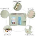 thumbnail image 6 of GAEKEAO Wallets for Women Small Vegan Leather RFID Blocking Bifold Zipper Pocket Wallet Card Case Purse with ID Window, 6 of 7