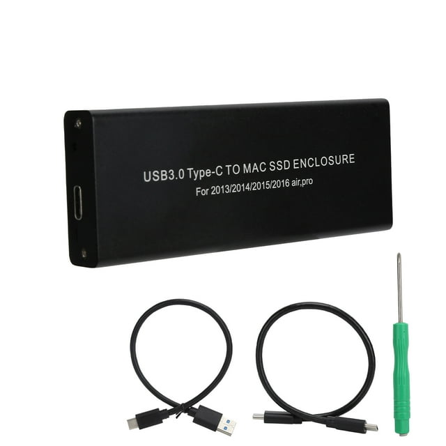 Caja de Disco Duro Externo Ormromra TYPE-C para MacBook Air/Pro 2013-2017