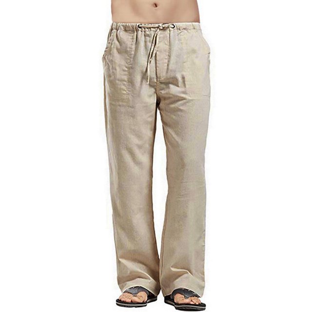 Men's Casual Pants - Versatile Splicing Printed Overalls for Everyday Wear and Work Trousers