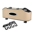 thumbnail image 4 of Caja de almacenamiento para respaldo de asiento, portavasos, accesorios para coche, caja de pañuelos para guardar y ordenar, decoración Interior, Beige, 4 of 8