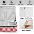 thumbnail image 4 of Iauyy Casserole Carrier for Hot Food Insulated Casserole Travel Carry Bag with Lid Food Warmer Bag for Party/Picnic,Red and White Checkered Pattern, 4 of 7