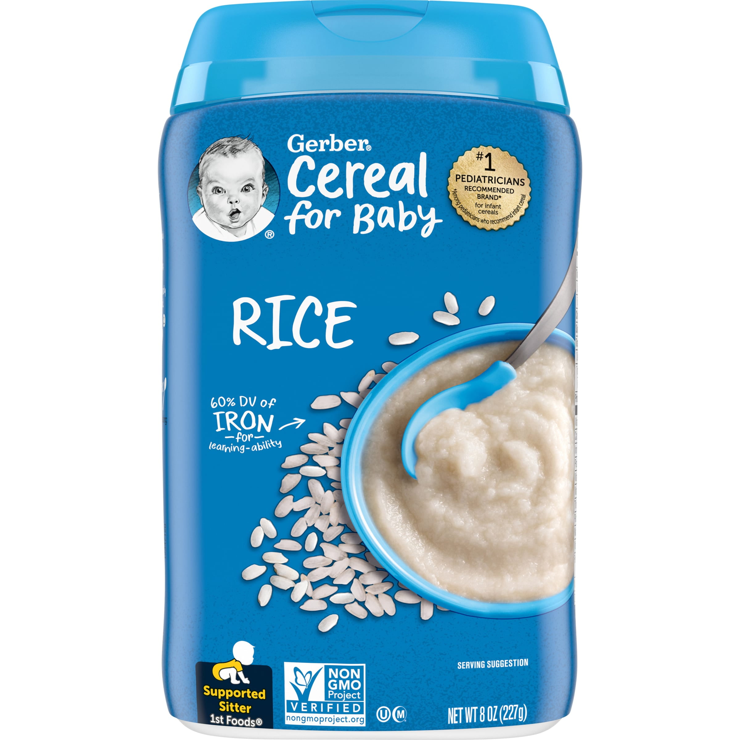 Gerber 1st Foods Single Grain Rice Baby Cereal 8 Oz