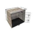 thumbnail image 6 of Dragonfly Dog Crate Cover, Floral Composition Illustration of Jasmine Flowers in Spring, Easy to Use Pet Kennel Cover Small Dogs Puppies Kittens, 7 Sizes, Warm Taupe and Olive Green, by Ambesonne, 6 of 6
