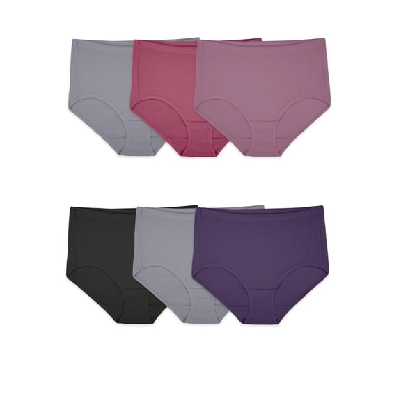 Fruit of the Loom Women's Breathable Underwear, Cotton Stretch Mesh Panties, Multipacks