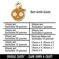 thumbnail image 2 of Sassy Skull with Hairbow Wood Mini Charms Shapes DIY Craft Jewelry - With Hole - Various Sizes (16pcs), 2 of 7