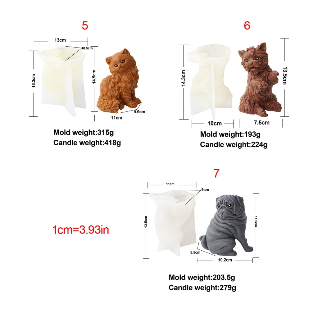 Animal Mold for Making Silicone Resin Ornaments Epoxy Mold for Making Soaps Craft
