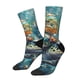 thumbnail image 1 of Fotbe Colorful Plant Turtle Calcetas Largas con Estampado para Hombre y Mujer – Calcetas de Compresión Transpirables y Elásticas, Viajar y Uso Diario Talla 5-11, 1 of 6