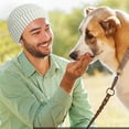thumbnail image 4 of Warm Knit Hat Knit Skull Cap for Men Women, Unisex Adult Knit Beanie for Men Women Warm Hat Cap, One size - white, 4 of 7