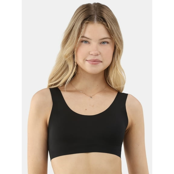 No Boundaries Wire-Free Bonded Scoop Bra, Sizes XS to XXXL