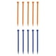 thumbnail image 2 of Eigraketly 10 piezas de tienda de campaña para montañismo, clavos de tierra de plástico roscado de 26cm, pinchos para exteriores de alta carpas Azul  10 piezas, 2 of 6