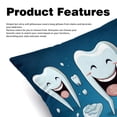 thumbnail image 2 of Tiny Teeth Chair Pillow Covers Set with Unique Patterns for Bed and Throw Pillows - Sizes 16x16, 18x18, 20x20 Inches for Various Occasions - Set of 2 Items, 2 of 6