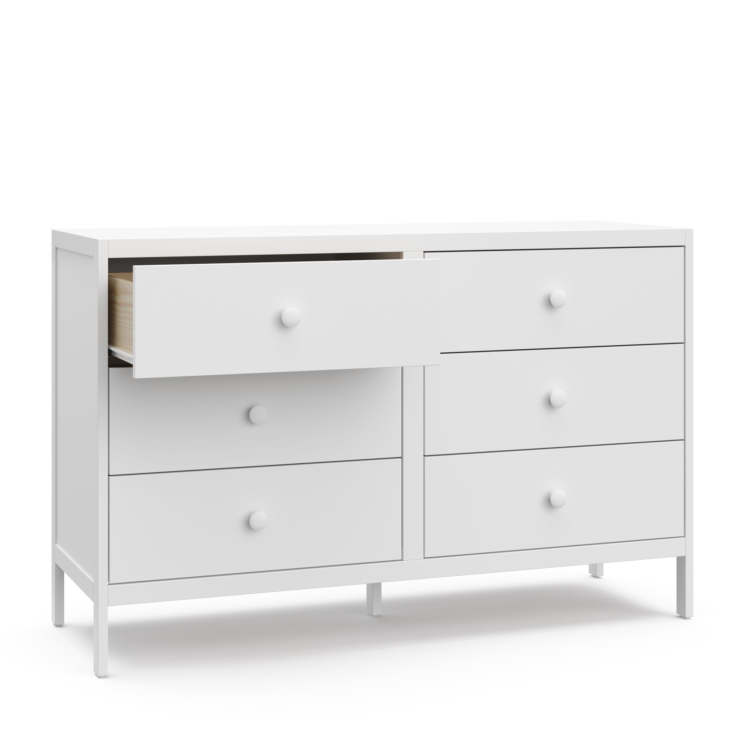 Graco Universal 6 Drawer Nursery Double Dresser, White