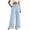 Sky Blue, variant on KPOPLK Pants for Women Flowy Casual Drawstring Waist Wide Pant Tall Woman Leg Summer Loose Linen Palazzo Pants with Pocket Size L,Light Green