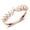 Rose Gold, variant on UIONEN 14K Gold Plated 925 Sterling Silver Rings for Women Zirconia Promise Ring Stackable Bands Size 7